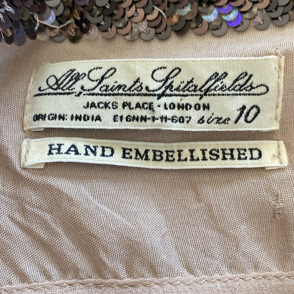 Stunning ALL SAINTS Velutina strap sequin dress 💎 - Picture 5 of 8